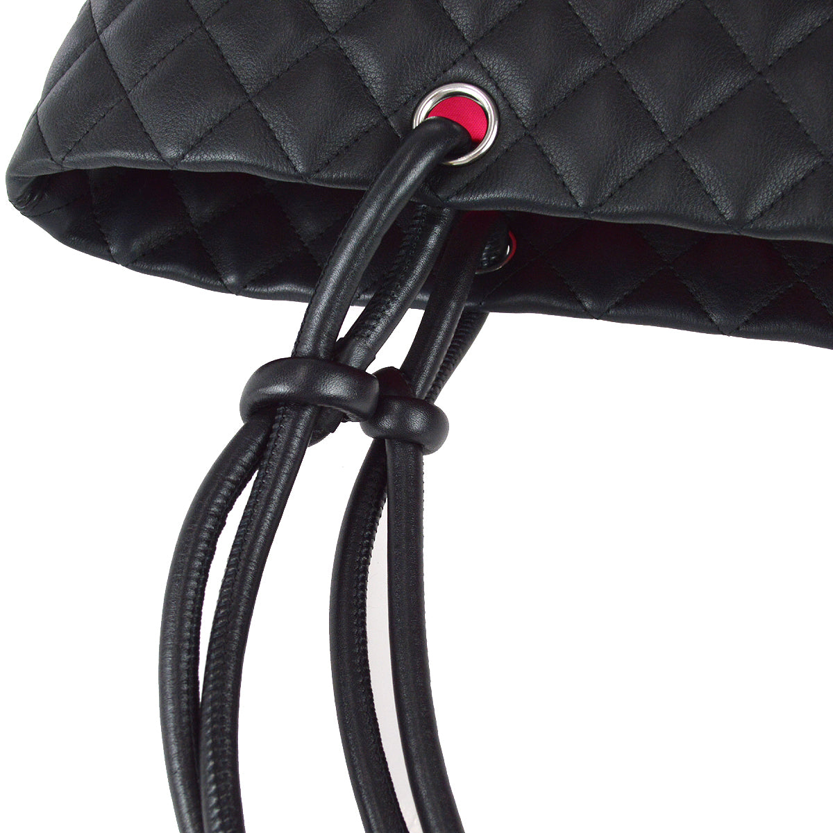 Chanel Cambon Ligne Tote Handbag Black Calfskin