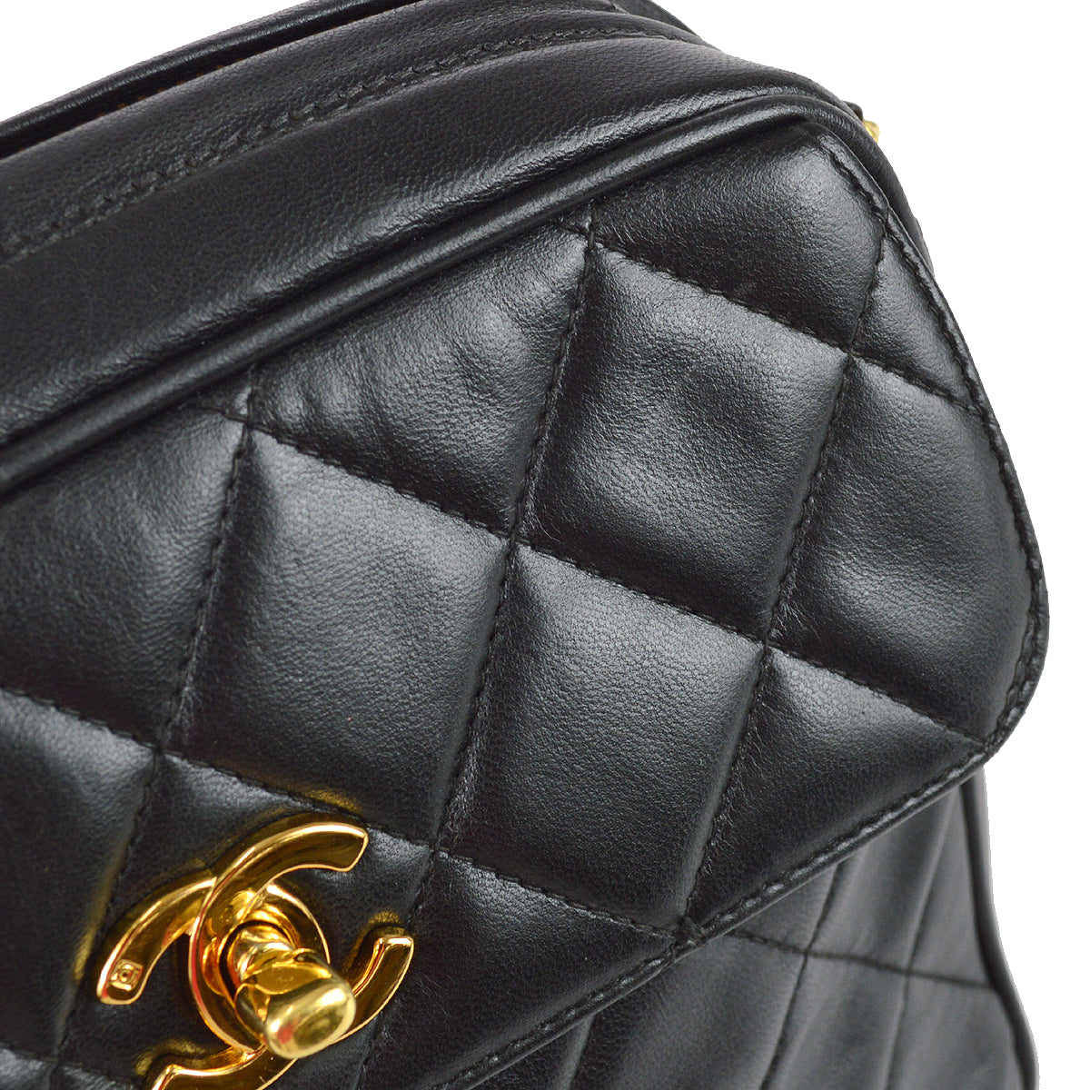 Chanel Chain Shoulder Bag Black Lambskin