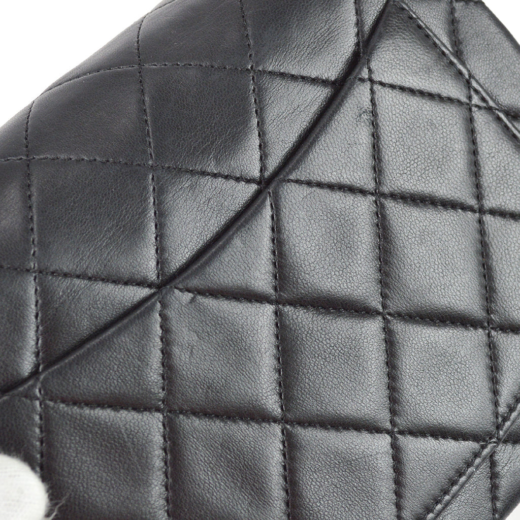 Chanel Black Lambskin Mini Square Flap Bag 17