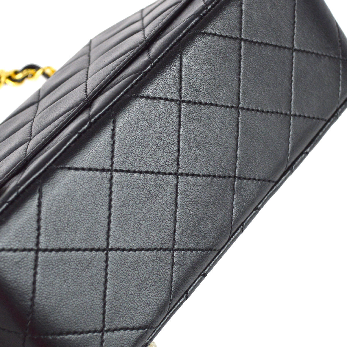 Chanel Black Lambskin Mini Square Flap Bag 17