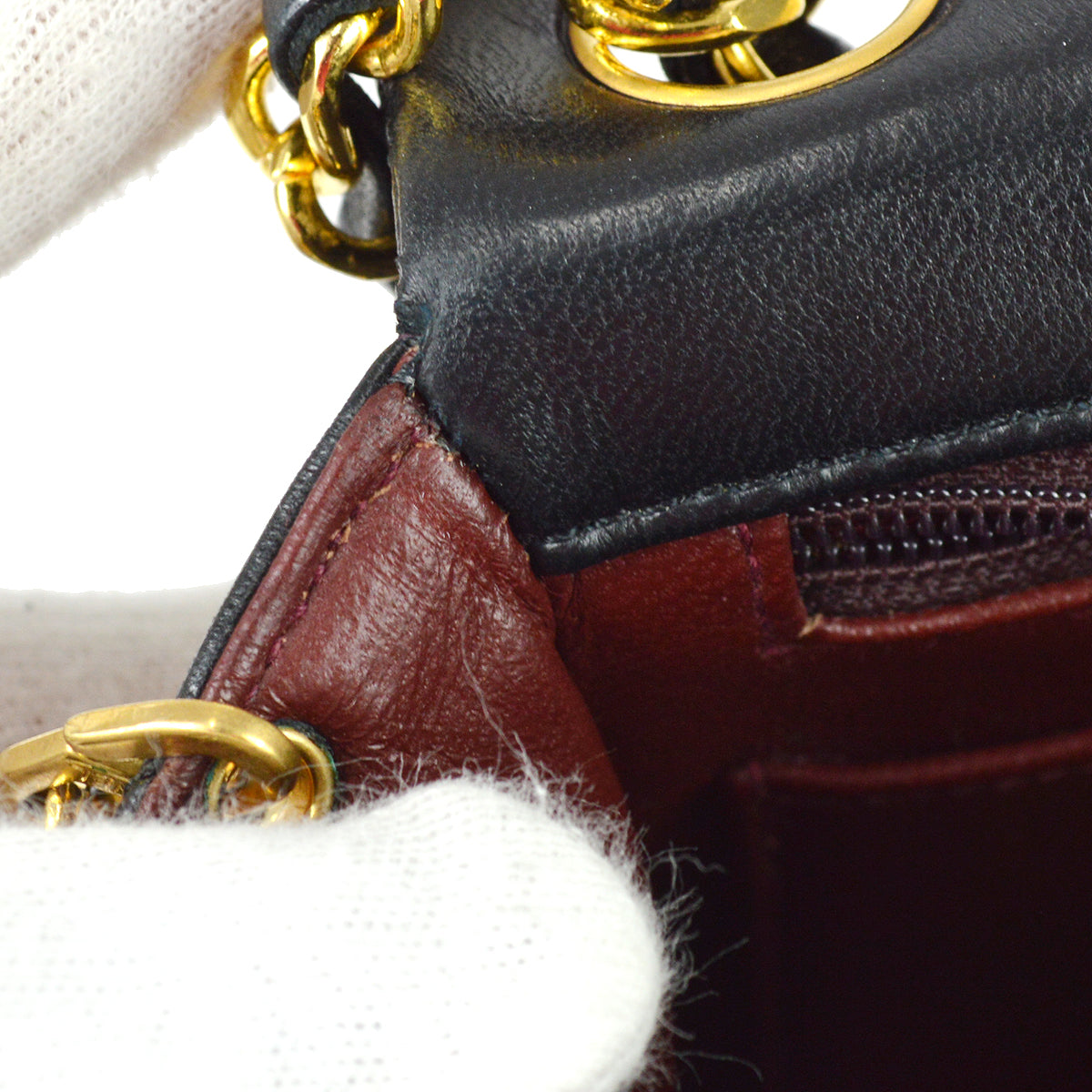 Chanel Black Lambskin Mini Square Flap Bag 17