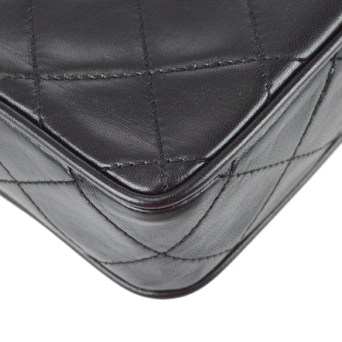 Chanel Fringe Bijou Chain Shoulder Bag Black Lambskin