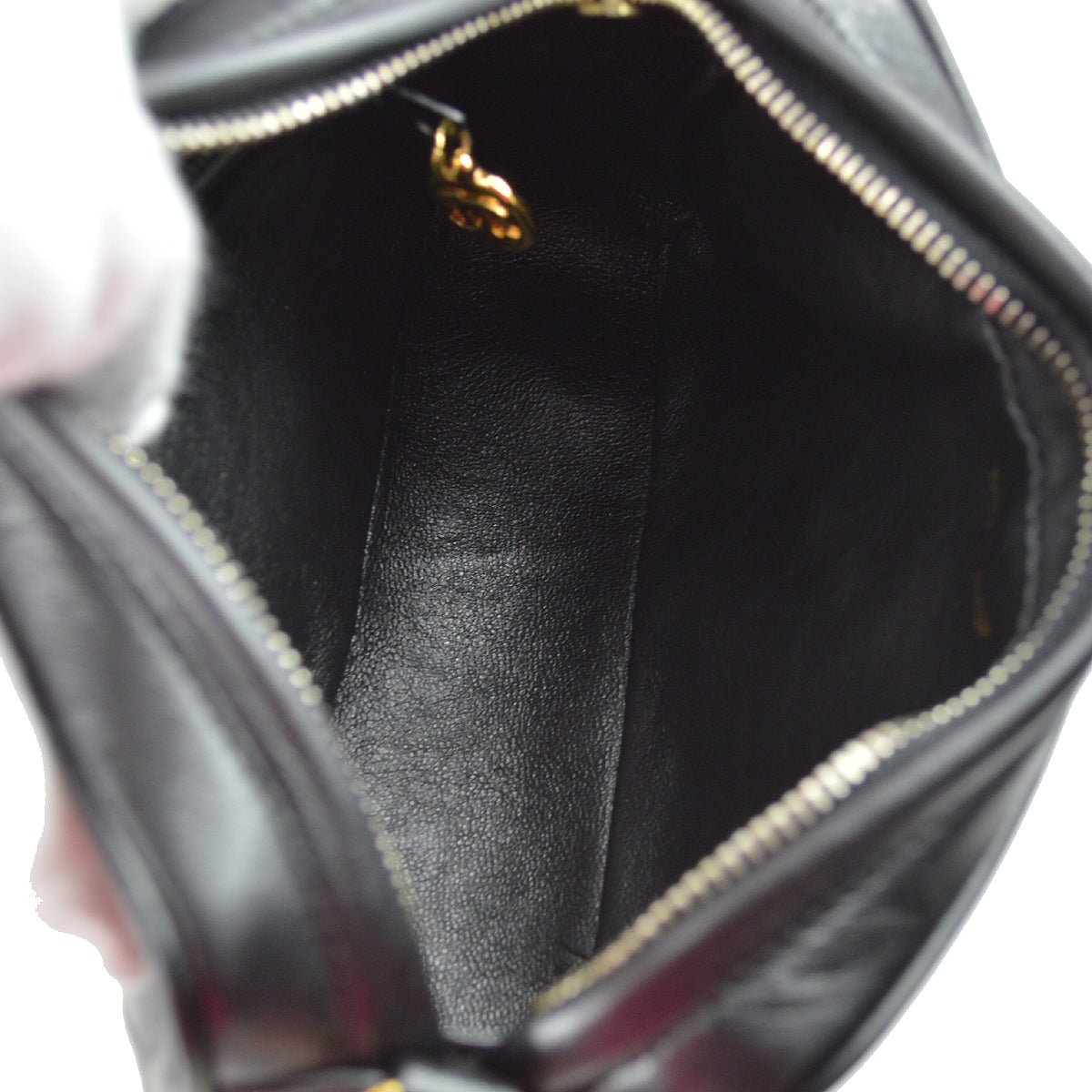 Chanel Fringe Bijou Chain Shoulder Bag Black Lambskin