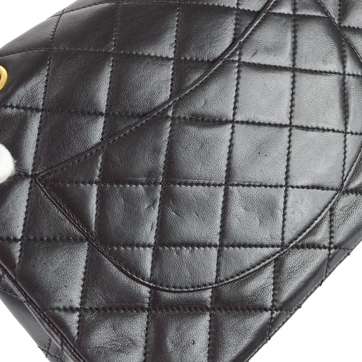 Chanel Paris Limited Double Flap Shoulder Bag Black Lambskin
