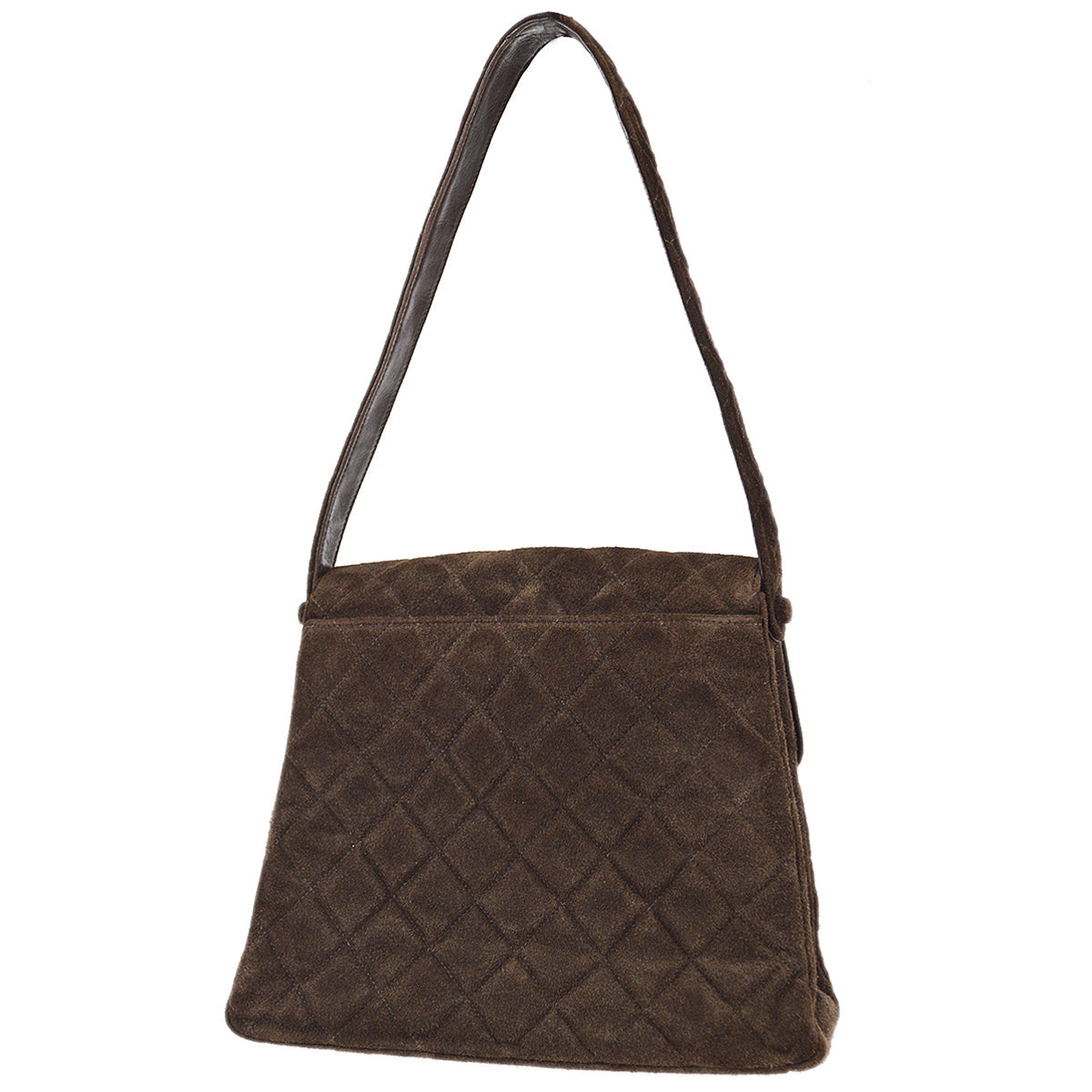 Chanel Handbag Brown Suede