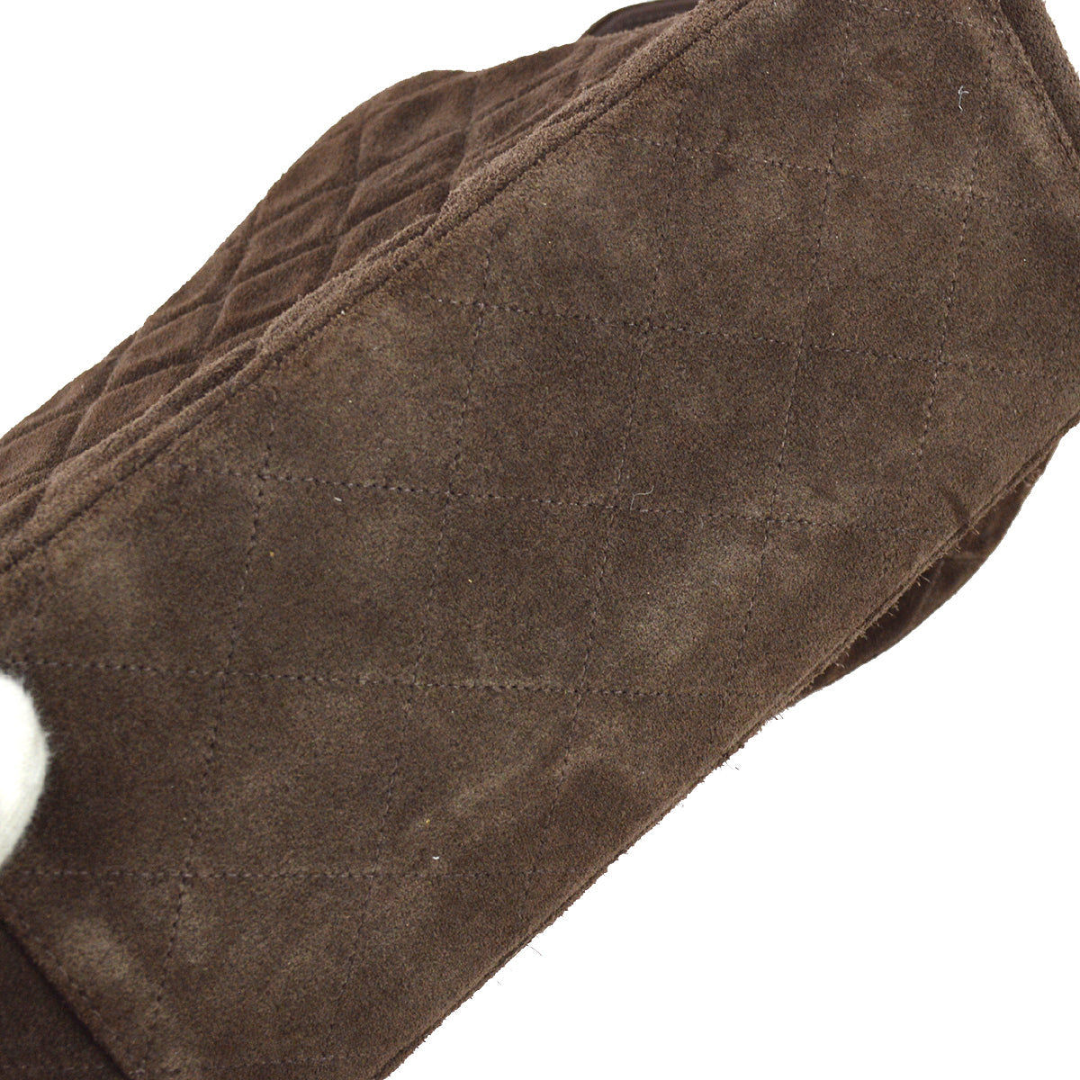 Chanel Handbag Brown Suede