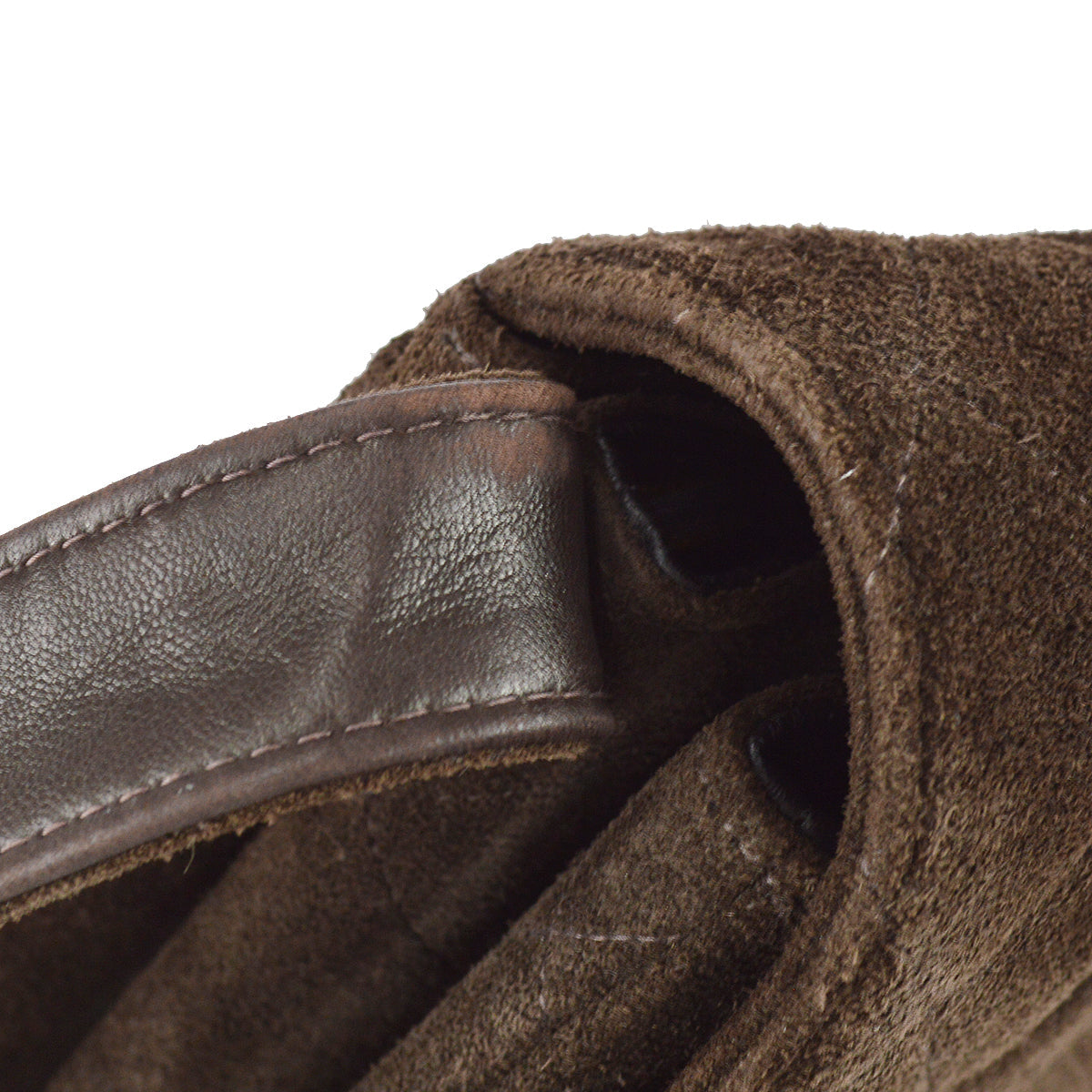 Chanel Handbag Brown Suede