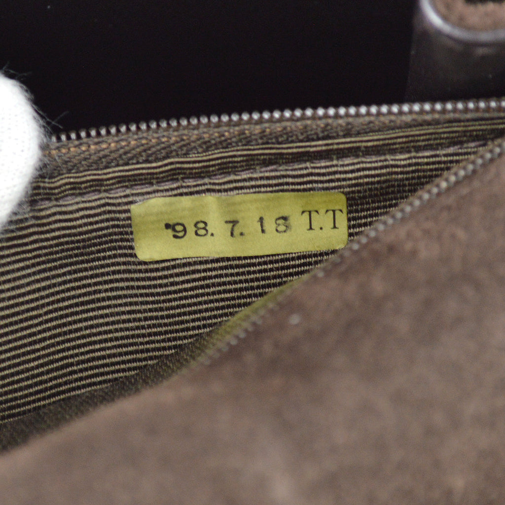 Chanel Handbag Brown Suede