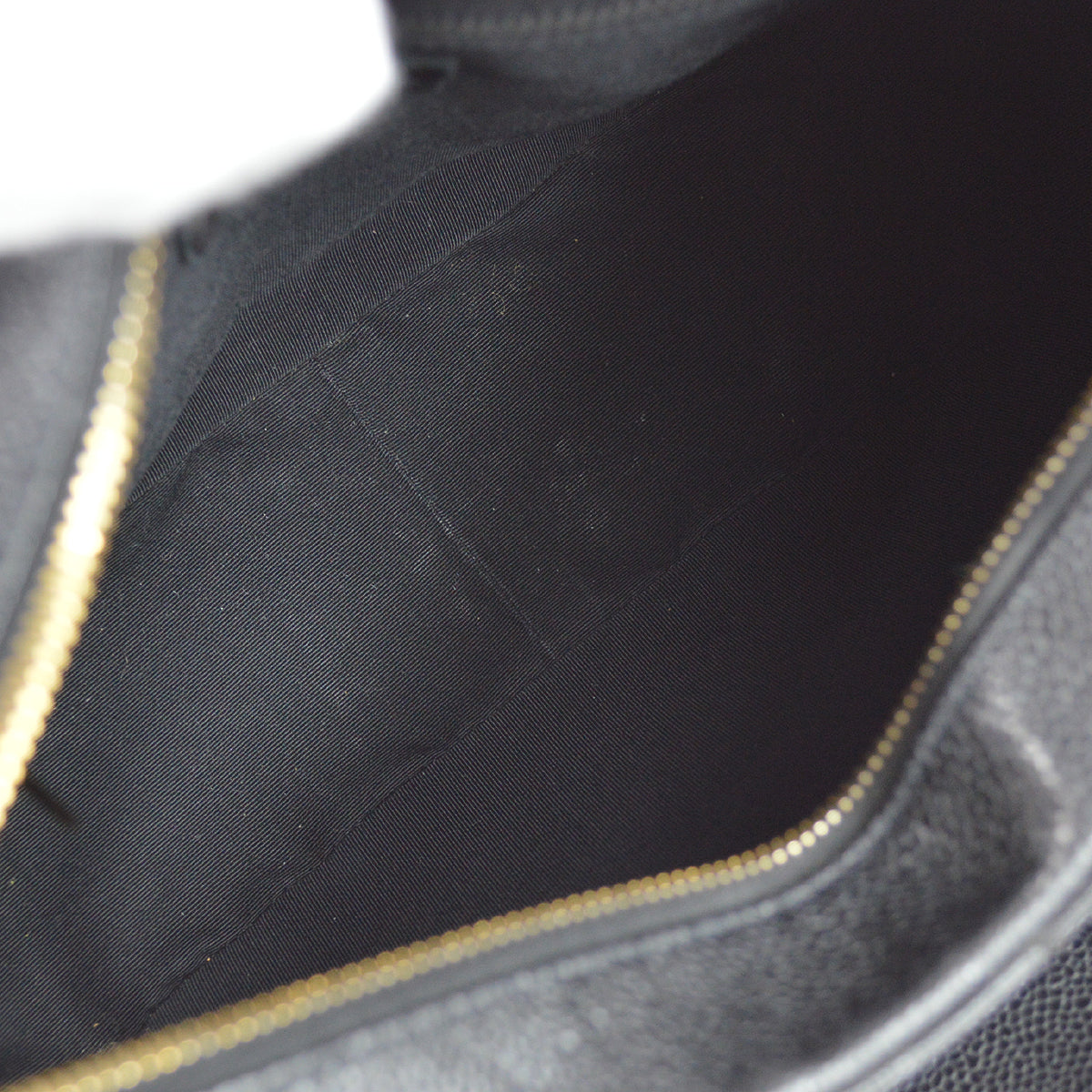 Chanel Hobo Chain Handbag Black Caviar
