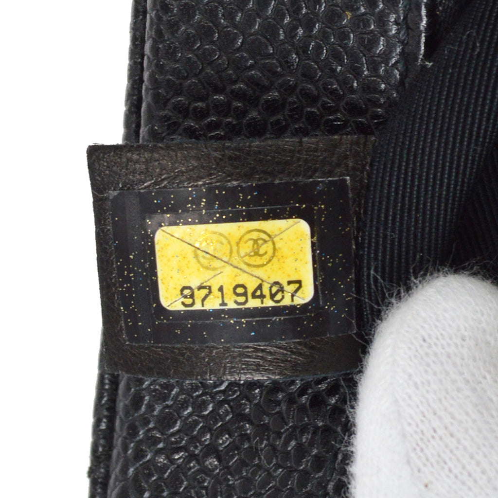 Chanel Hobo Chain Handbag Black Caviar