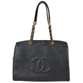 Chanel Chain Shoulder Bag Black Caviar