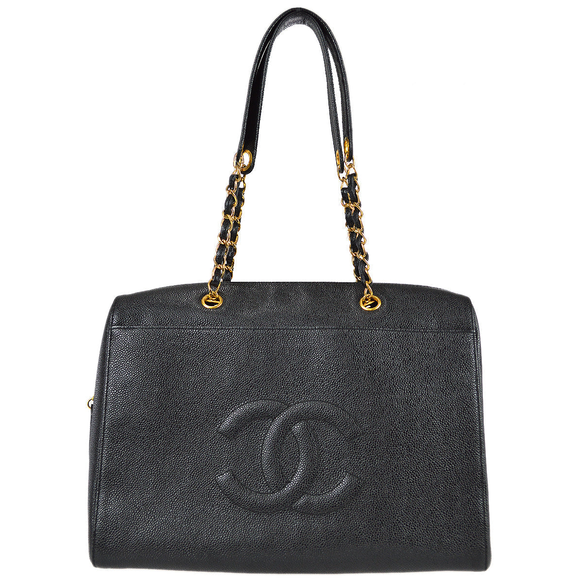 Chanel Chain Shoulder Bag Black Caviar