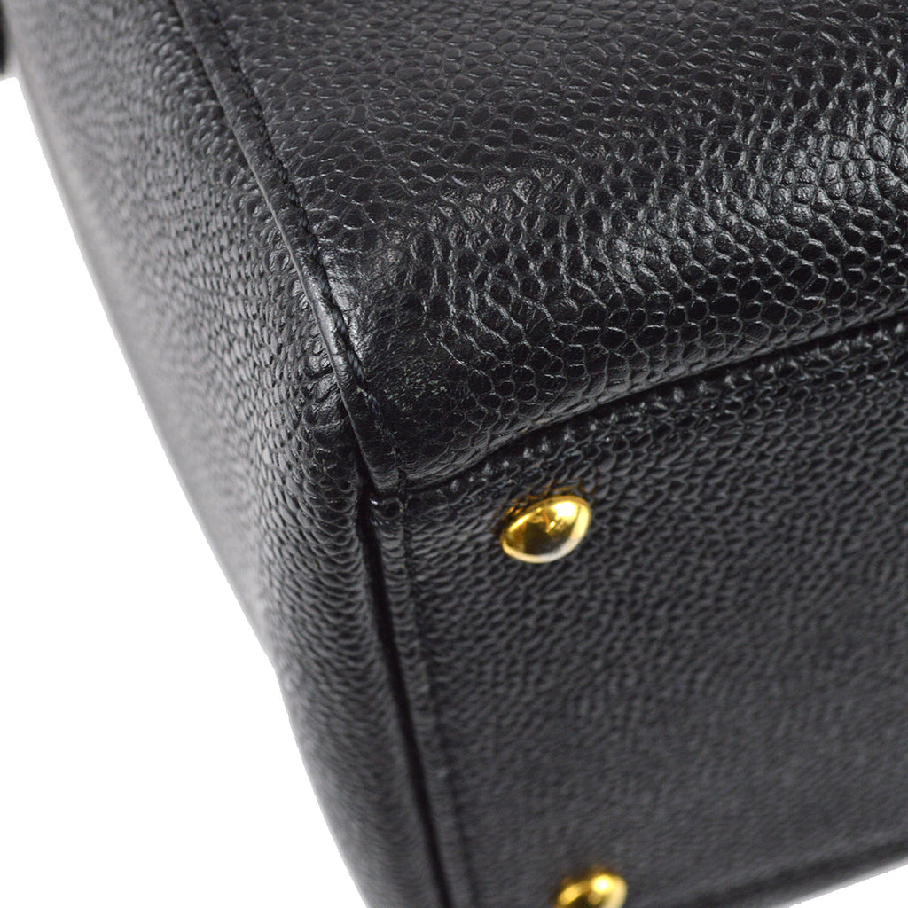Chanel Chain Shoulder Bag Black Caviar