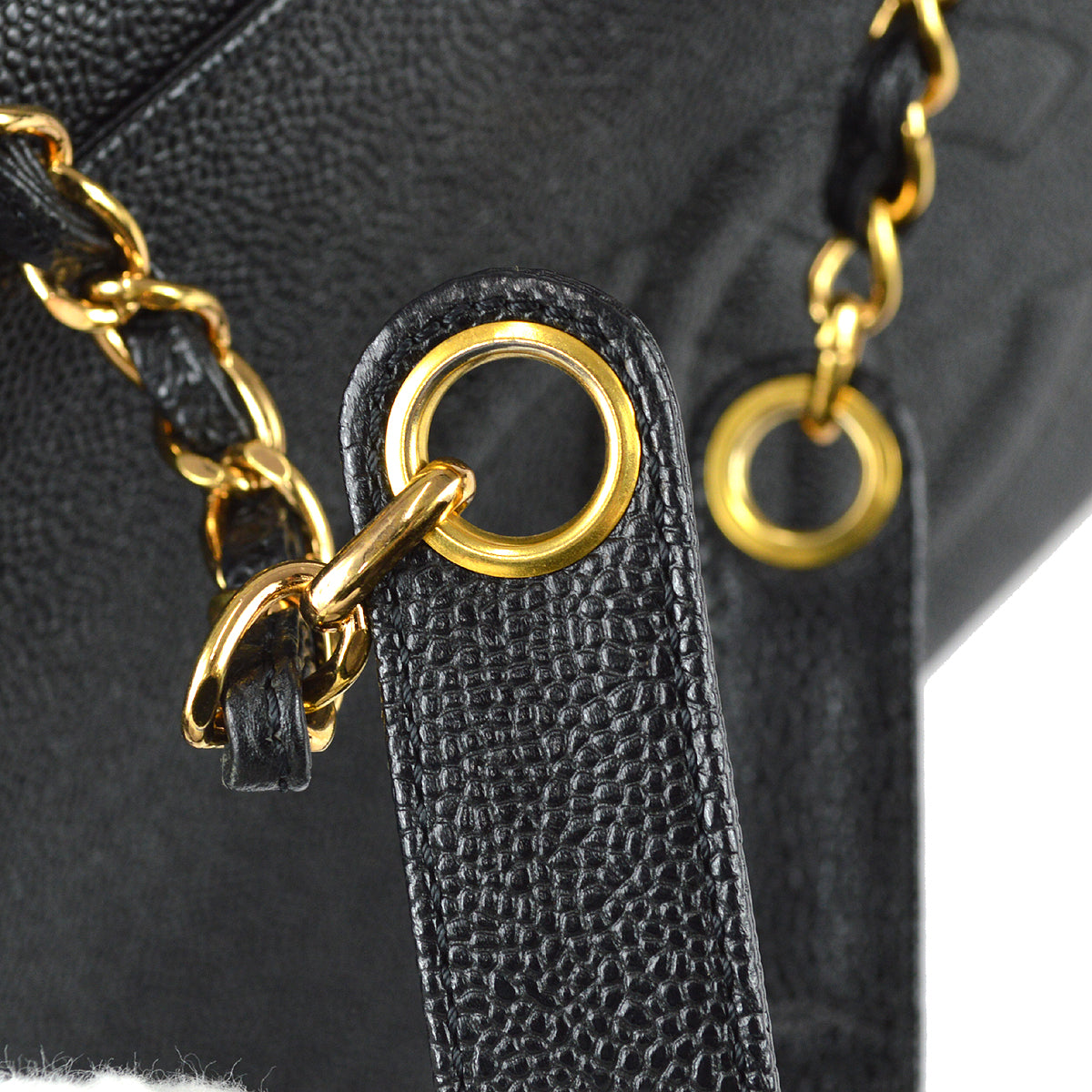 Chanel Chain Shoulder Bag Black Caviar