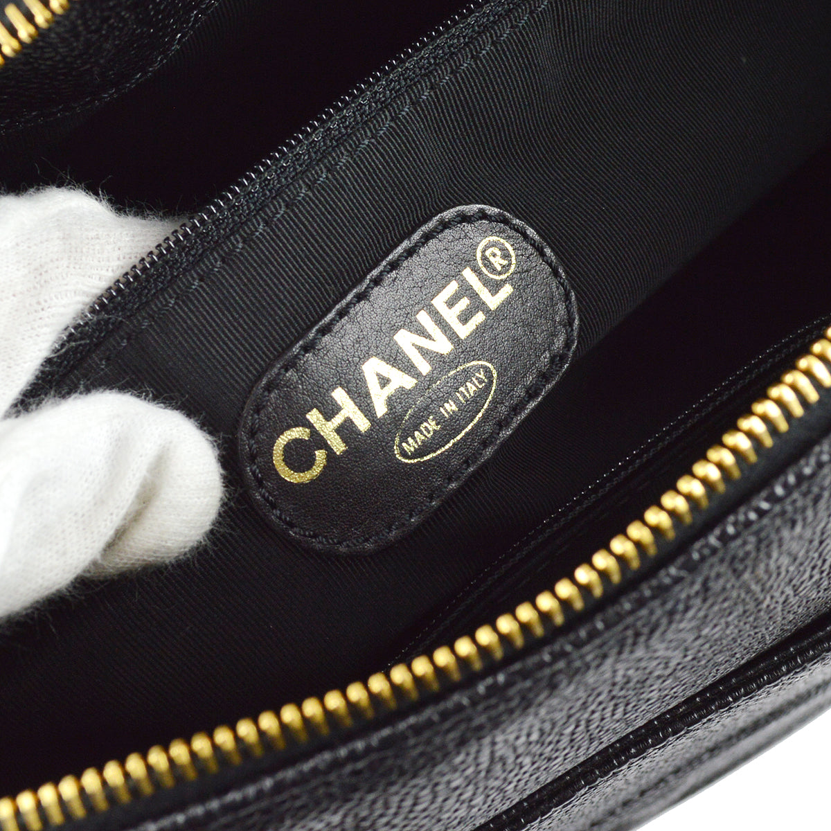 Chanel Chain Shoulder Bag Black Caviar