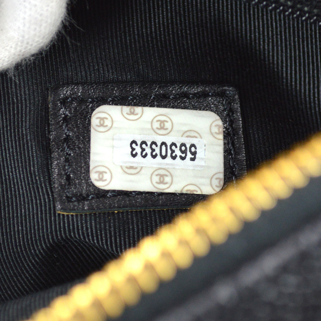 Chanel Chain Shoulder Bag Black Caviar