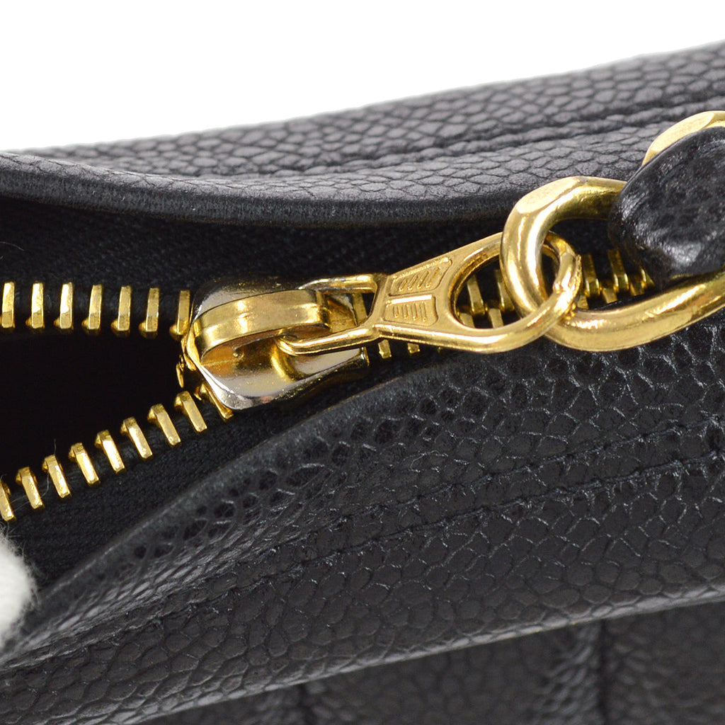 Chanel Mademoiselle Chain Shoulder Bag Black Caviar