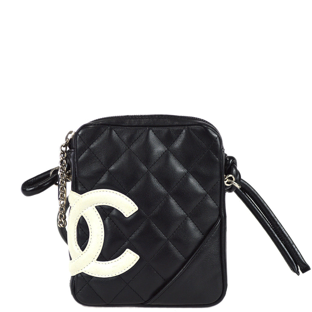 Chanel Cambon Ligne Shoulder Bag Black Calfskin