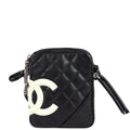 Chanel Cambon Ligne Shoulder Bag Black Calfskin