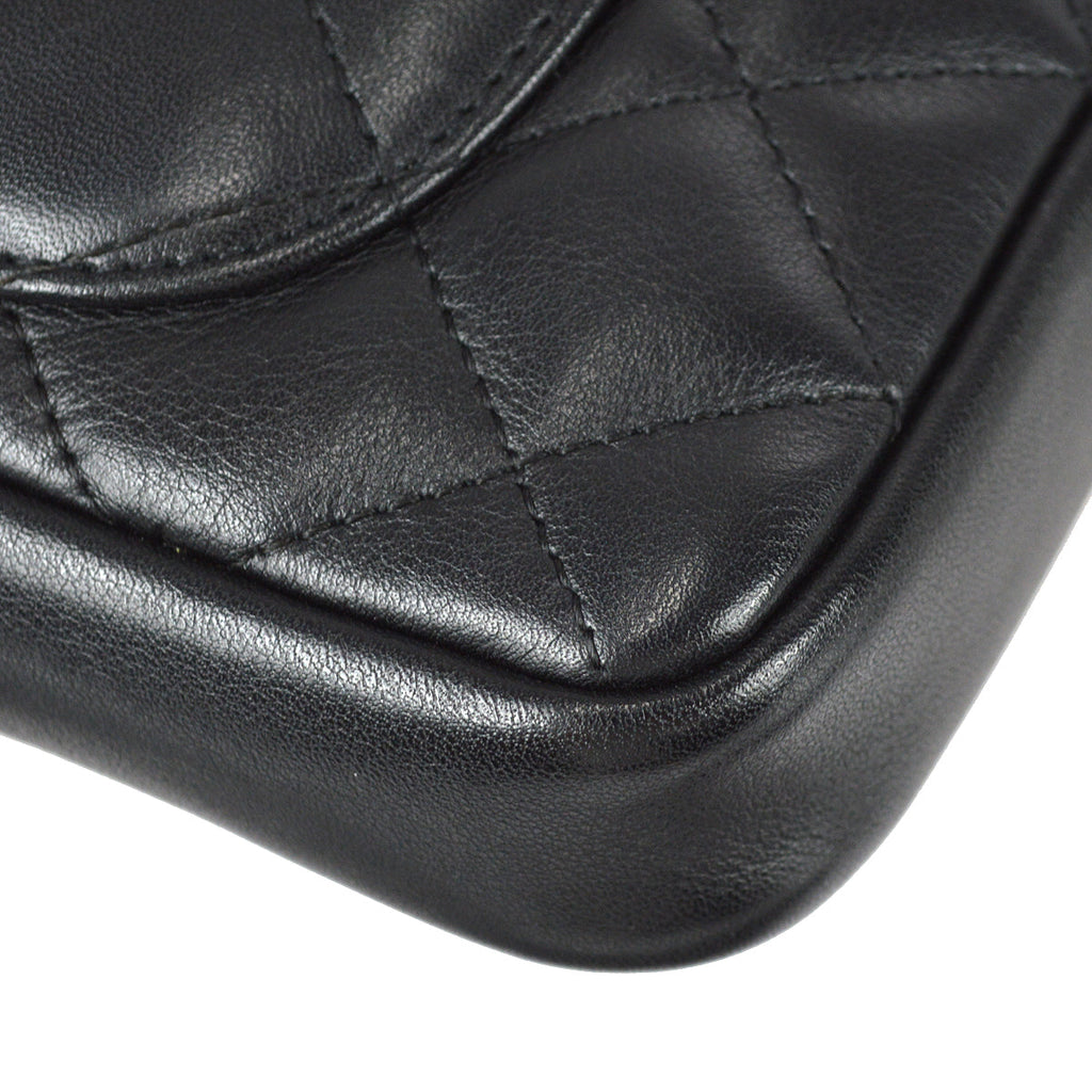 Chanel Cambon Ligne Shoulder Bag Black Calfskin