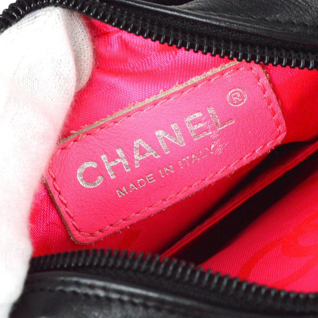 Chanel Cambon Ligne Shoulder Bag Black Calfskin