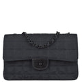Chanel Travel Line Classic Flap Double Chain Shoulder Bag Black