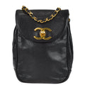 Chanel Chain Shoulder Bag Pouch Black Caviar