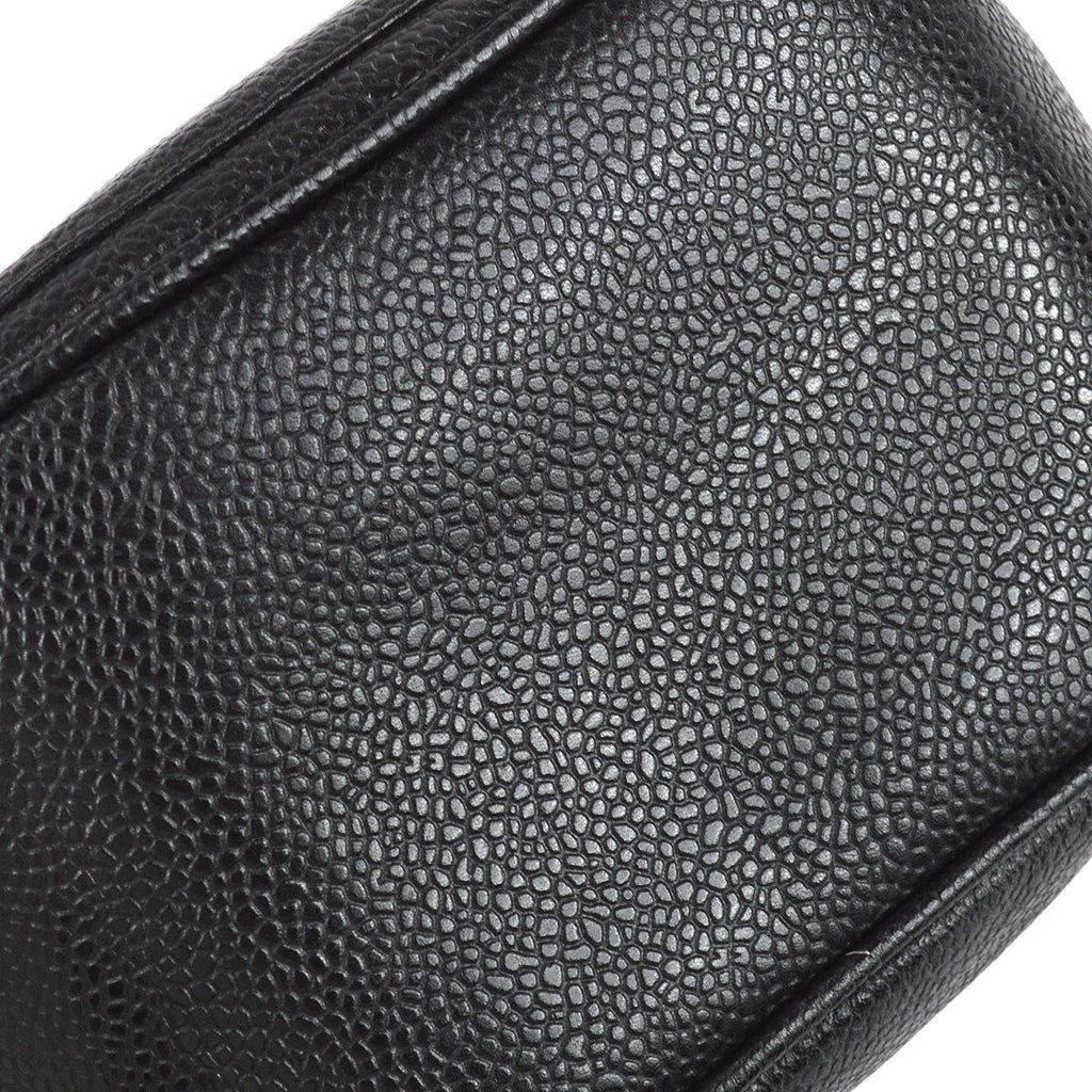 Chanel Chain Shoulder Bag Pouch Black Caviar