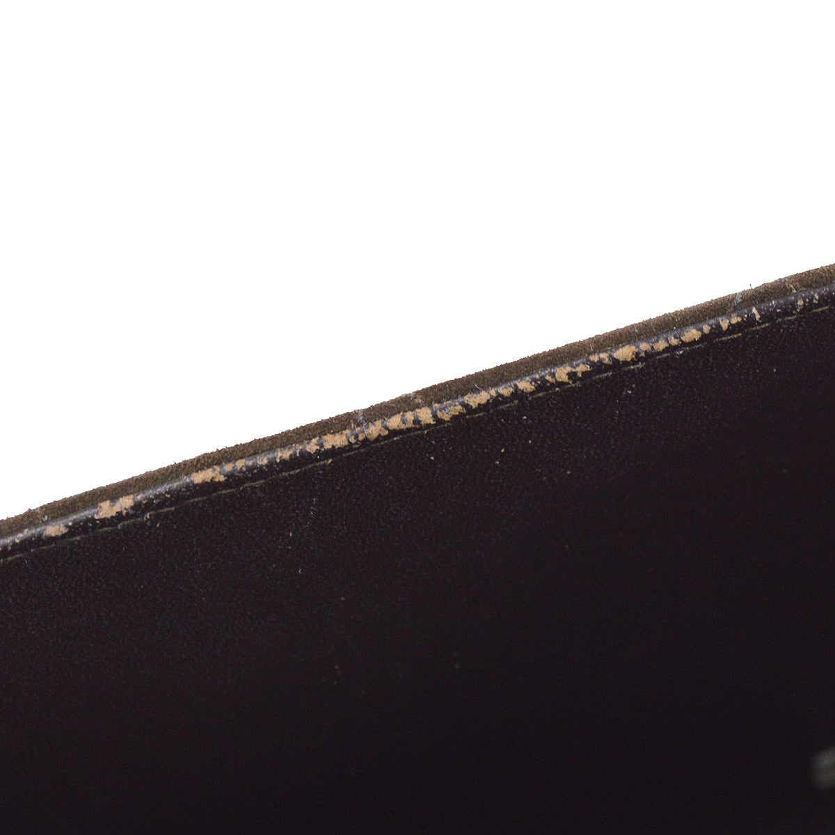 Chanel Mademoiselle Lock Straight Flap Handbag Brown Suede