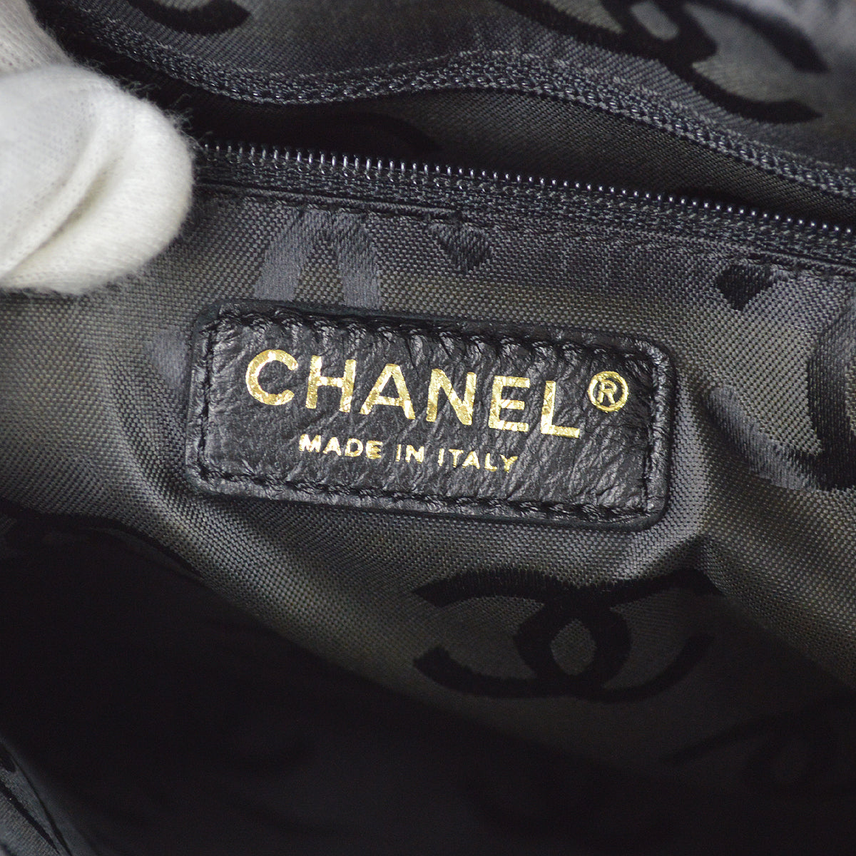 Chanel Wild Stitch Handbag Black Calfskin