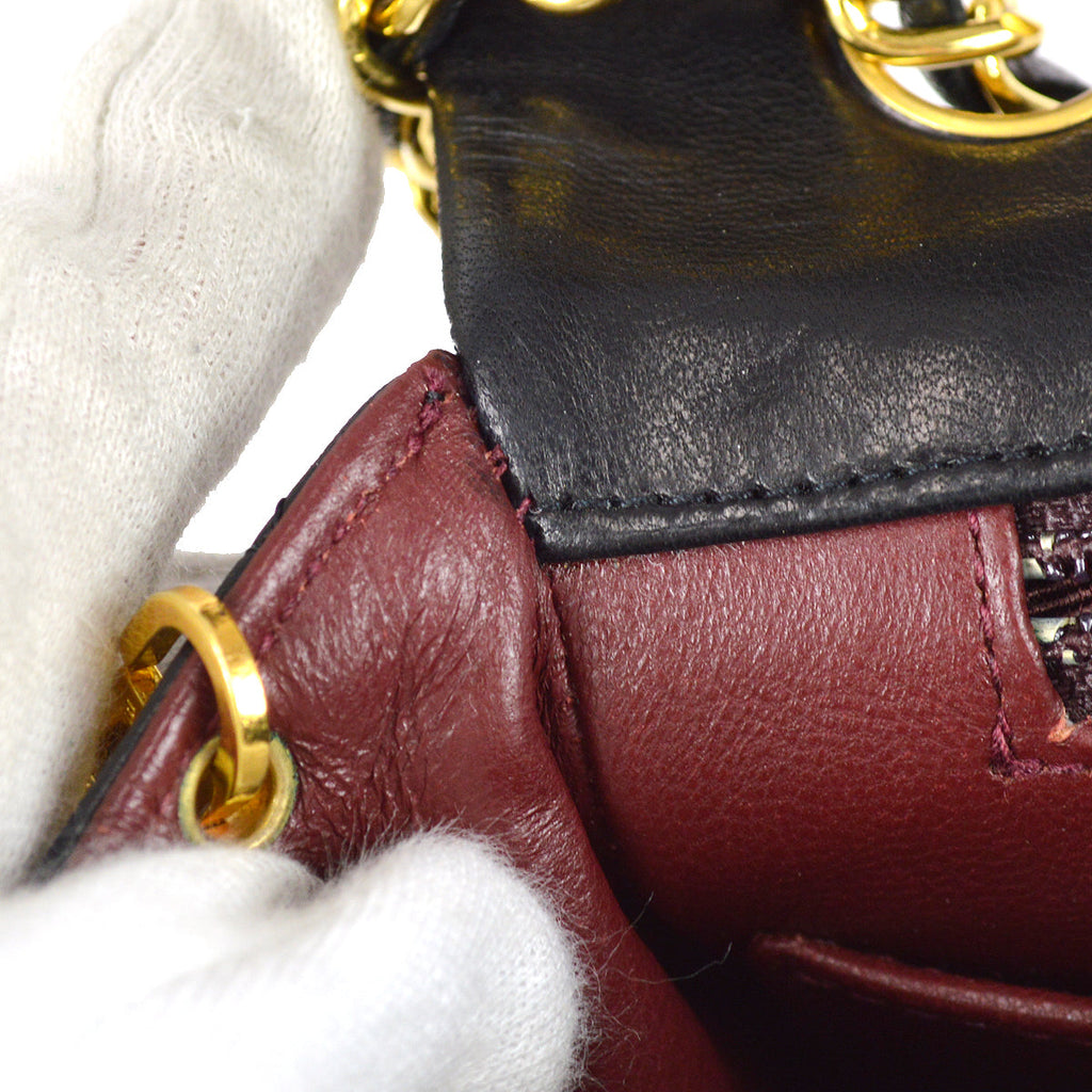 Chanel Full Flap Chain Shoulder Bag Black Lambskin