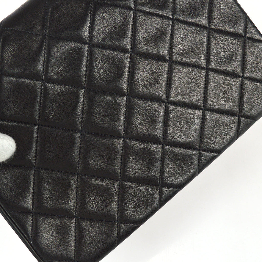 Chanel Classic Flap Bijou Chain Shoulder Bag Black Lambskin