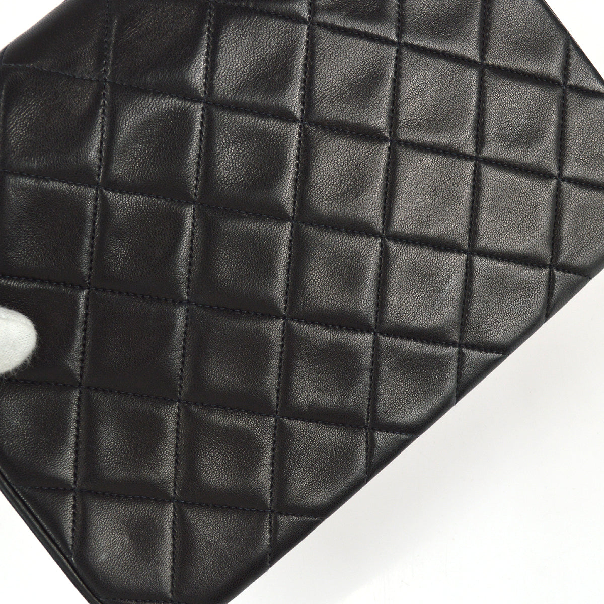 Chanel Classic Flap Bijou Chain Shoulder Bag Black Lambskin