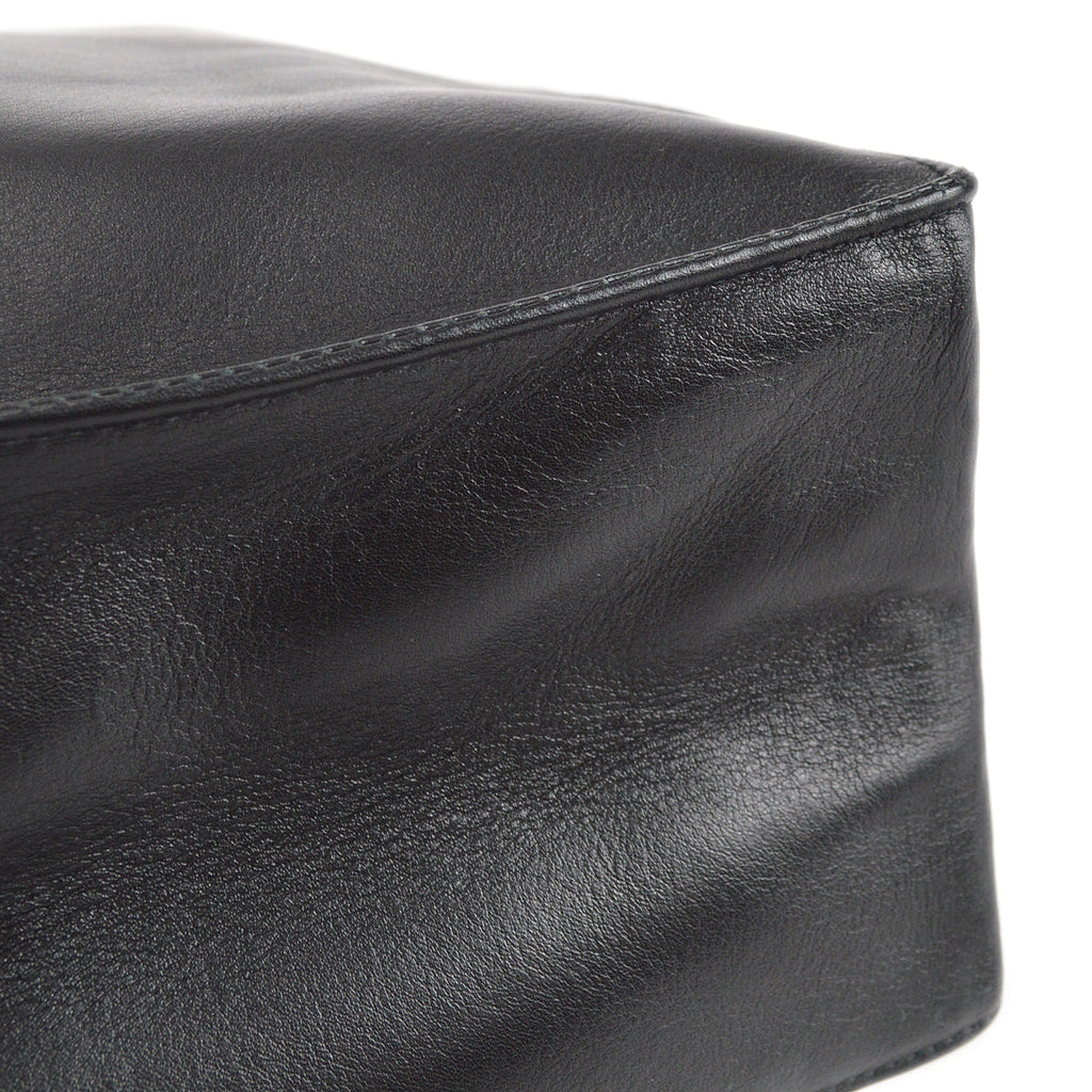 Chanel Chain Shoulder Tote Bag Black Lambskin