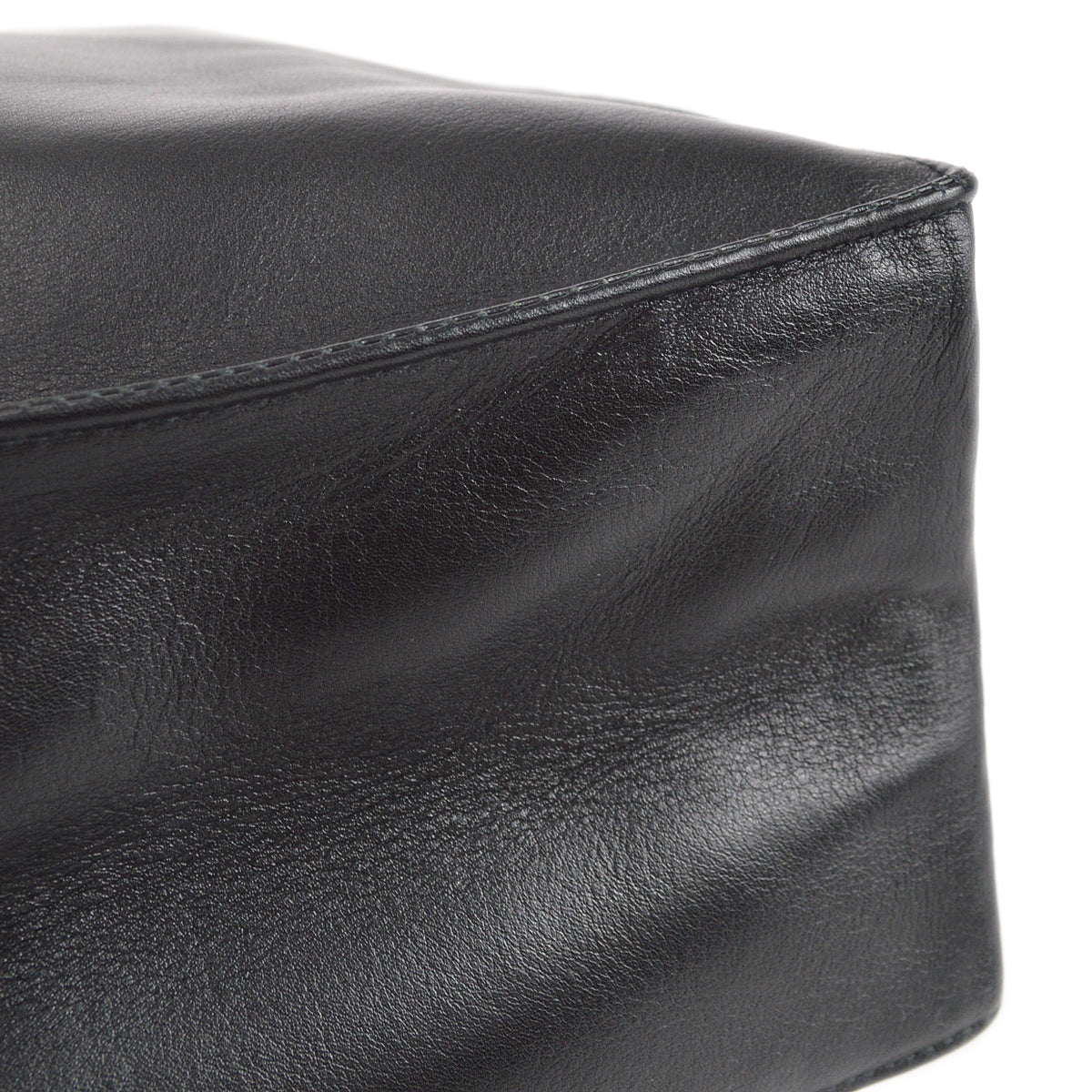 Chanel Chain Shoulder Tote Bag Black Lambskin