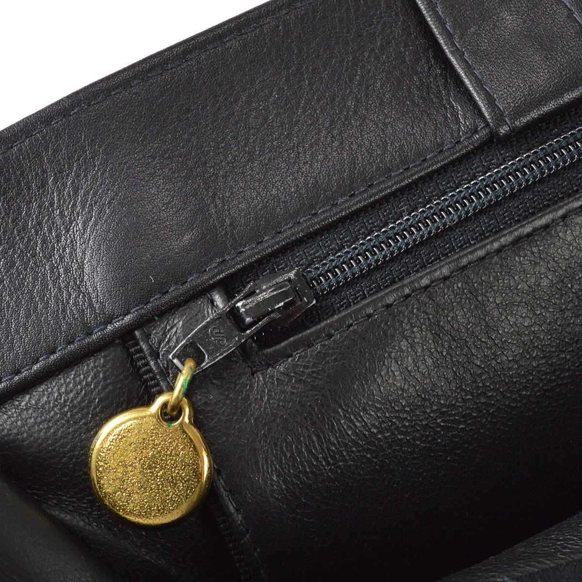 Chanel Chain Shoulder Tote Bag Black Lambskin