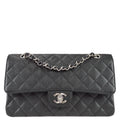 Chanel Classic Double Flap Medium Shoulder Bag Black Caviar