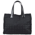 Chanel Travel Line Tote Handbag Black