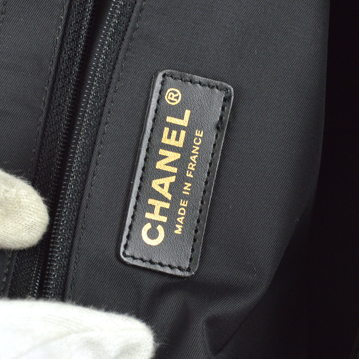 Chanel Travel Line Tote Handbag Black