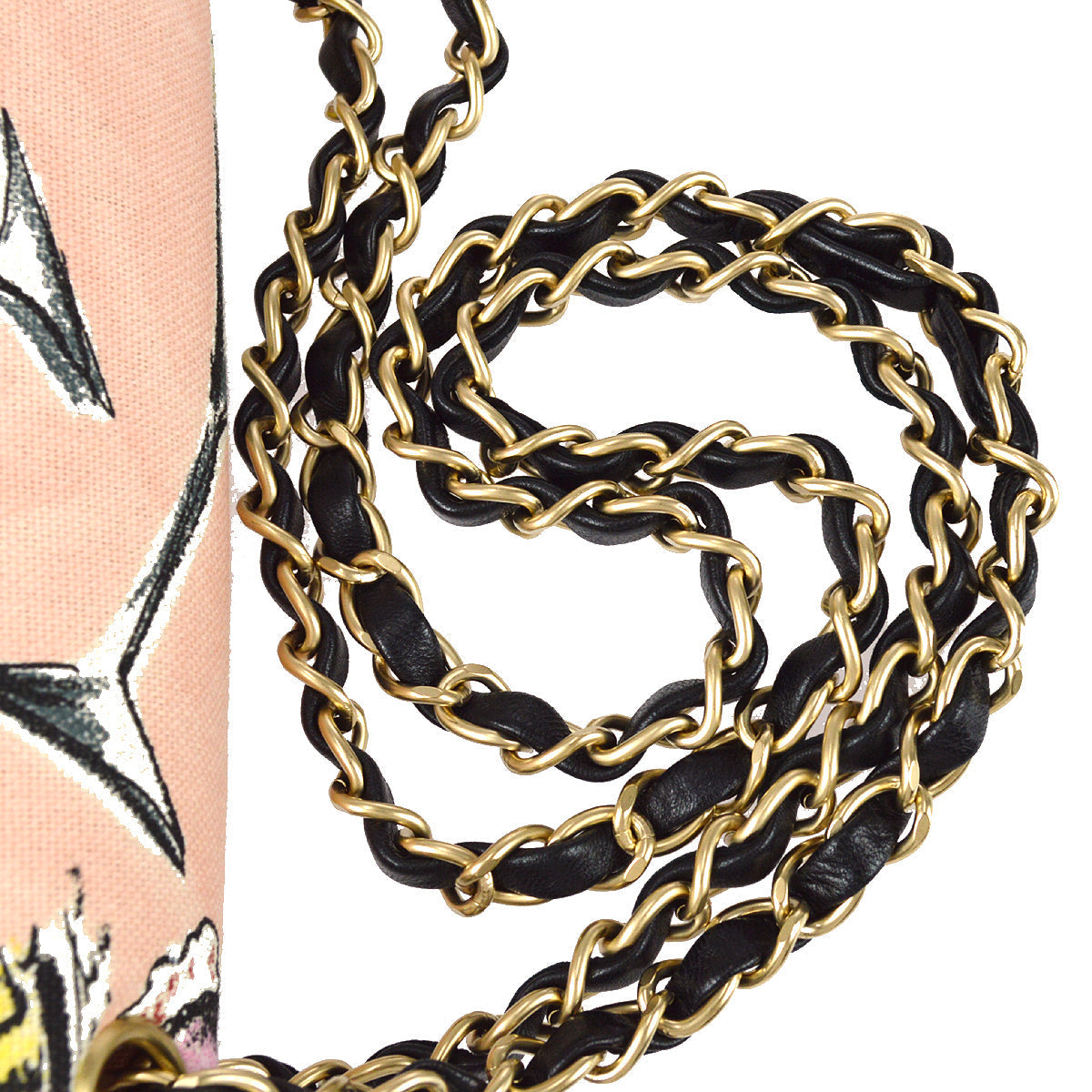Chanel Double Chain Shoulder Bag Pink