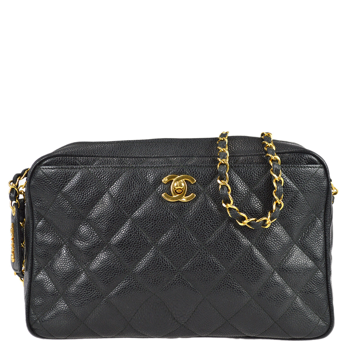 Chanel Chain Shoulder Bag Black Caviar