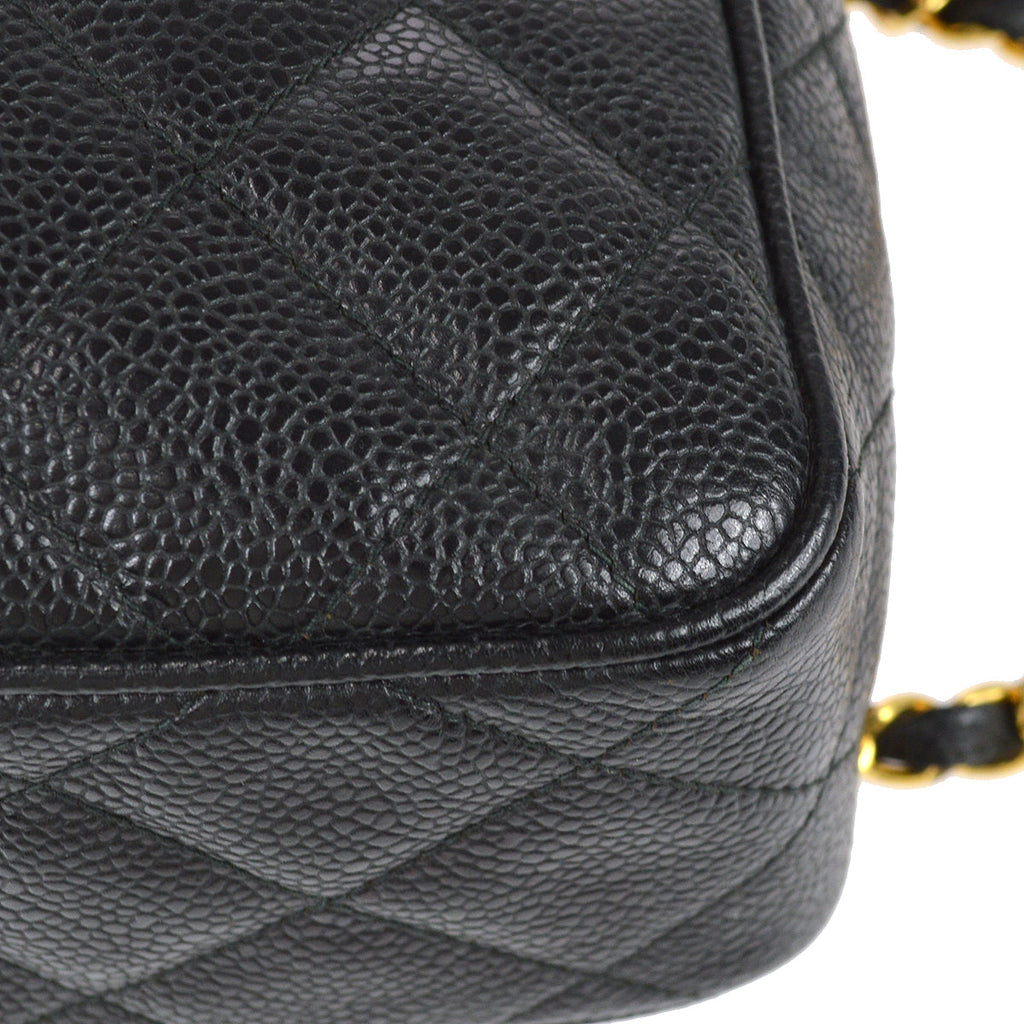 Chanel Chain Shoulder Bag Black Caviar