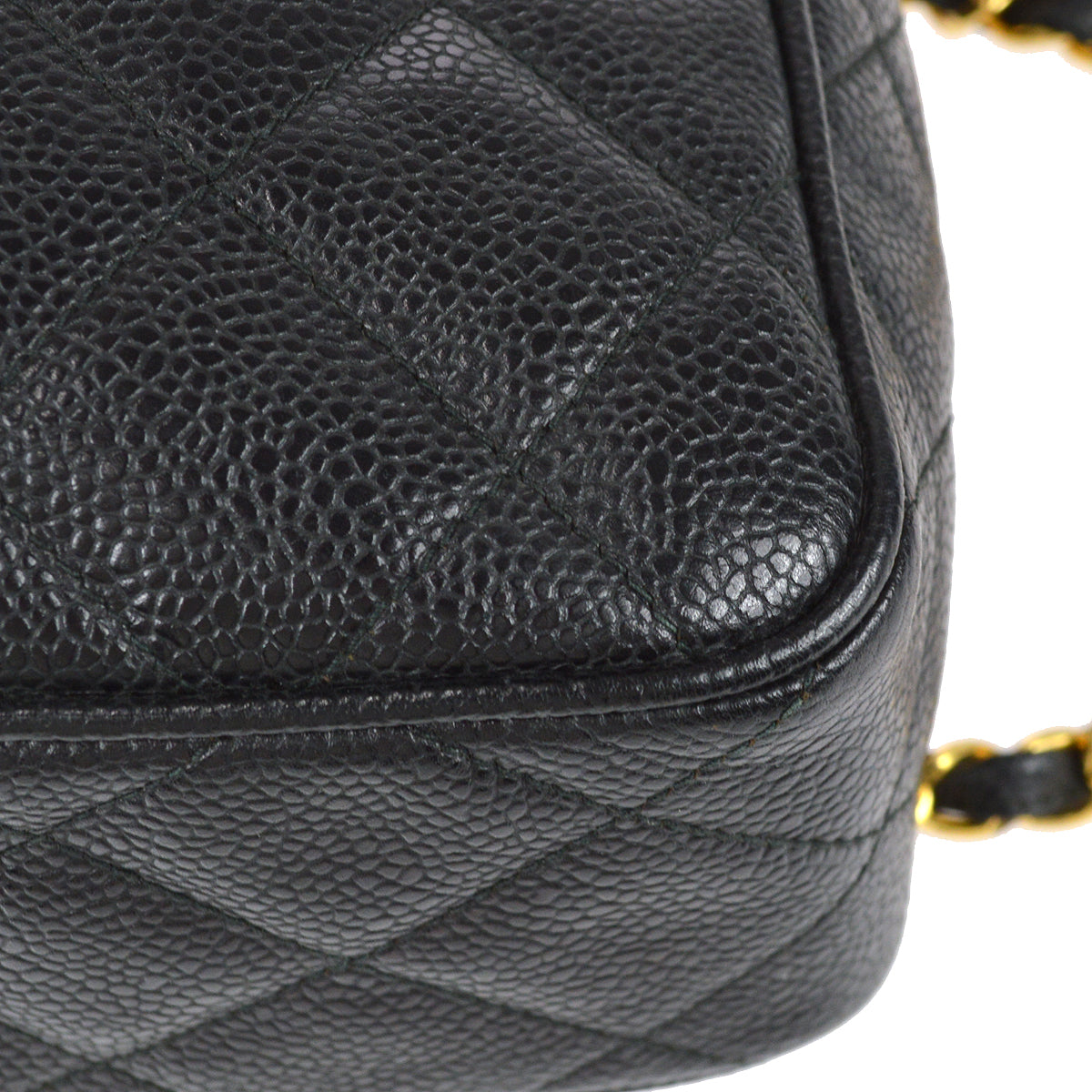 Chanel Chain Shoulder Bag Black Caviar