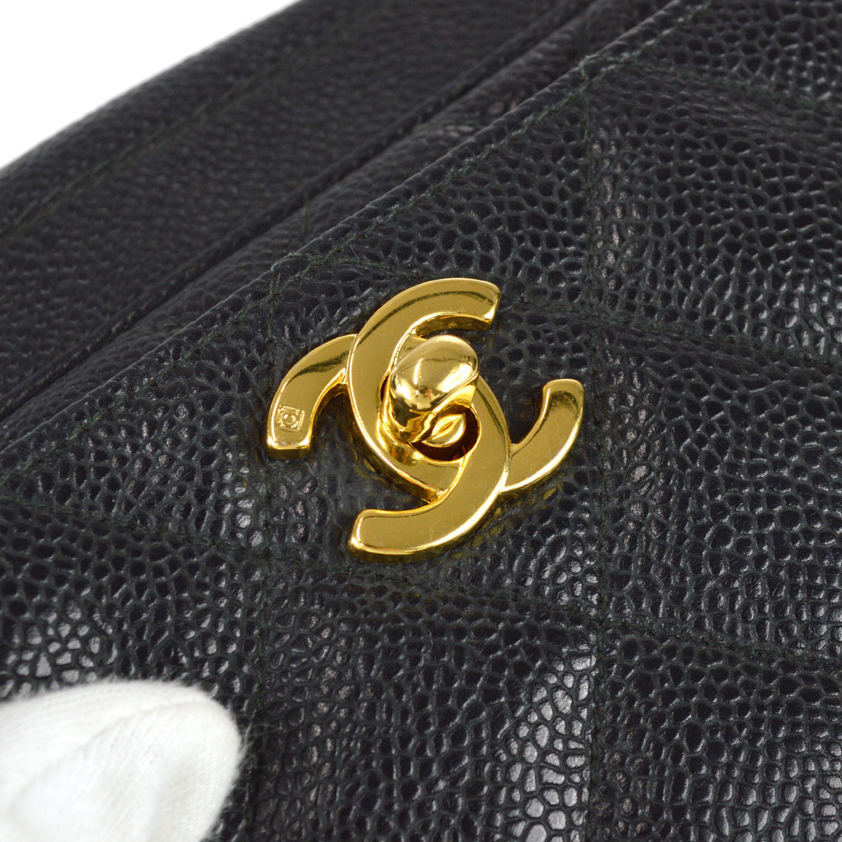 Chanel Chain Shoulder Bag Black Caviar