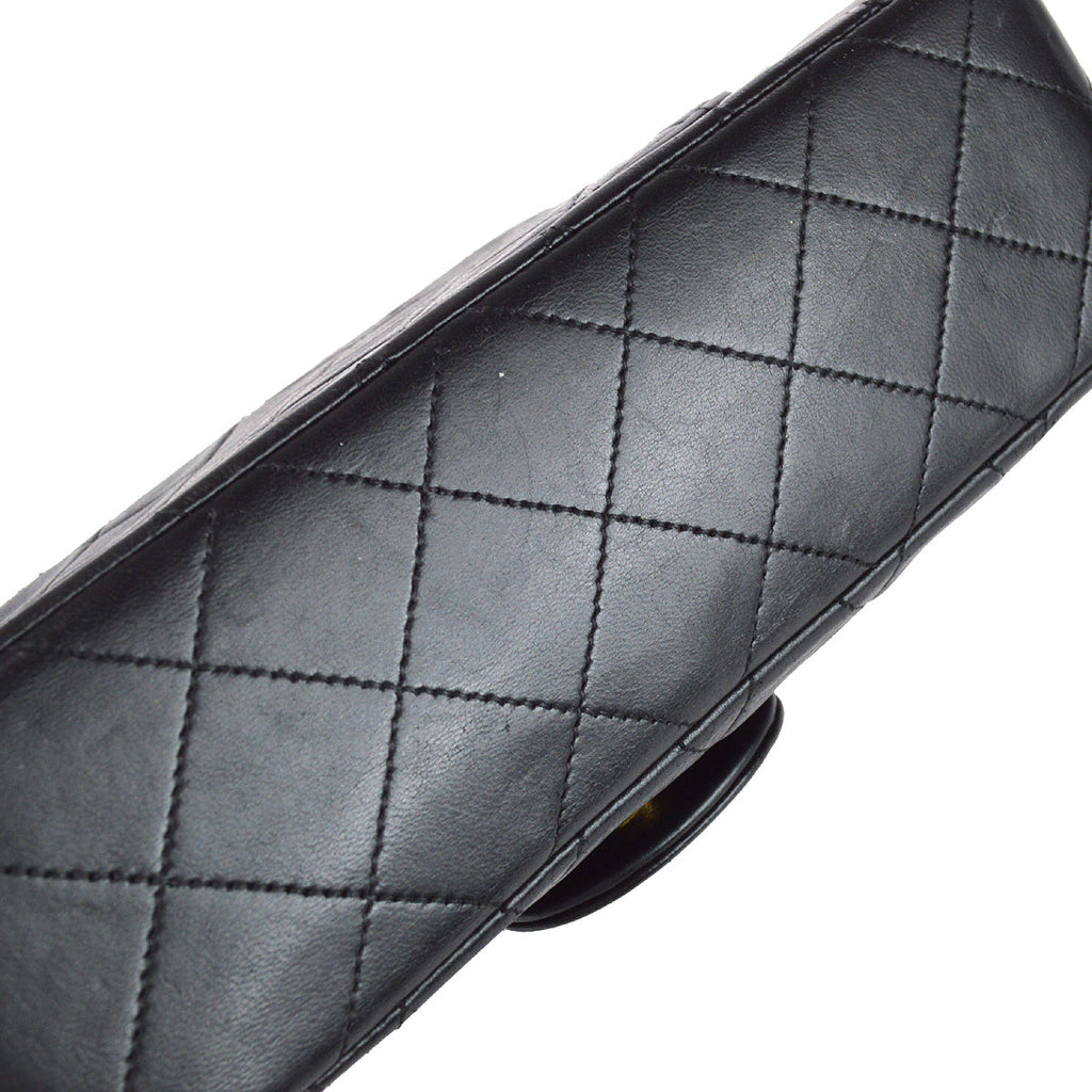 Chanel Black Lambskin Small Classic Double Flap Bag
