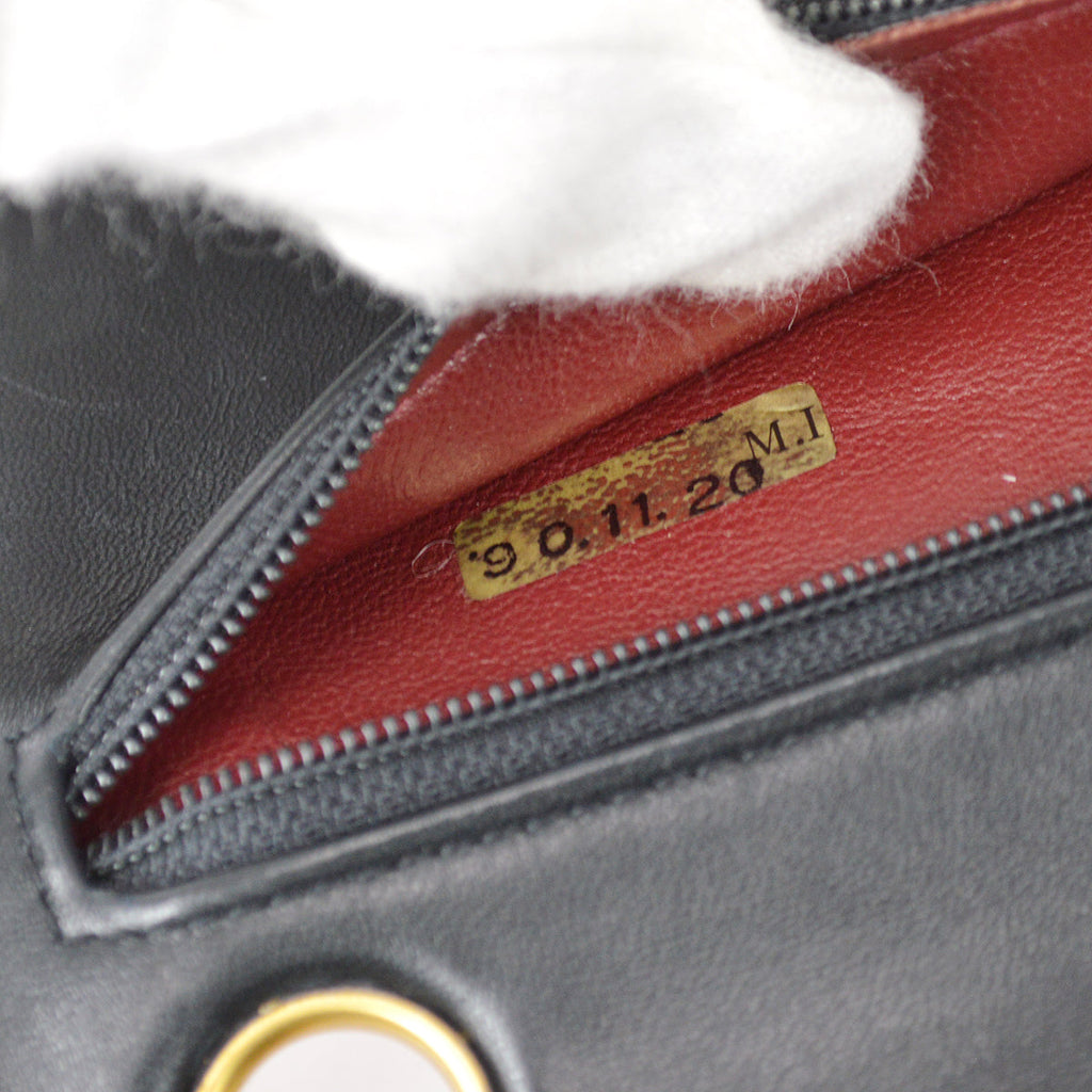 Chanel Black Lambskin Small Classic Double Flap Bag