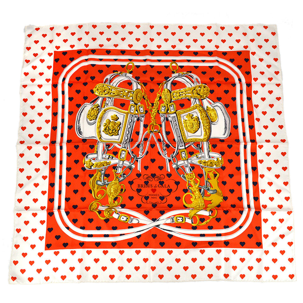 Hermes 2016 Carre 90 Brides De Gala Love by Aline Honore