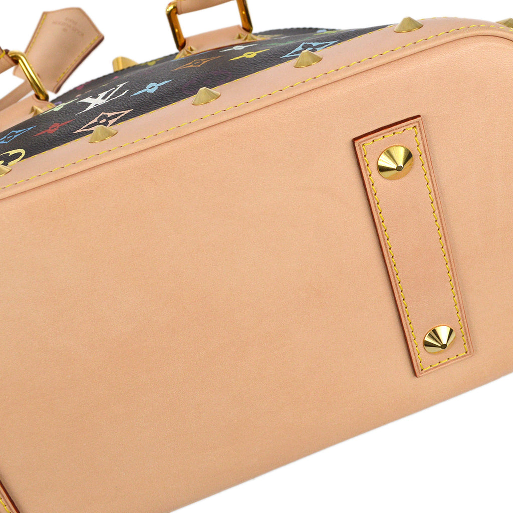 Louis Vuitton 2011 Black Monogram Multicolor Alma PM M40444