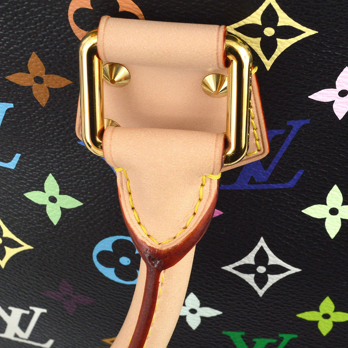 Louis Vuitton 2011 Black Monogram Multicolor Alma PM M40444