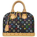 Louis Vuitton 2016 Black Monogram Multicolor Alma PM M40444
